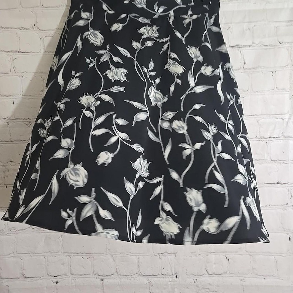 Vintage Y2K 90s Floral Fairy Whimsygoth Mini Skirt Sz 5 Skater Flare Skirt